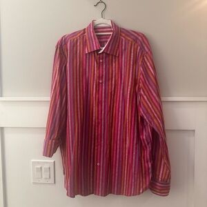 Robert Graham  Multi-Stripe Long Sleeve  Shirt